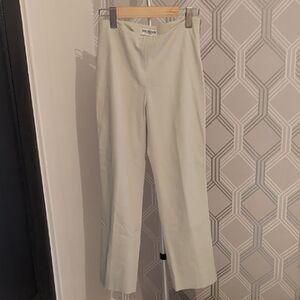 Elegant Women's Straight Leg Pants in Light Gray